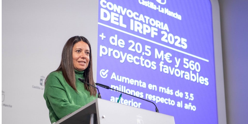 Castilla-La Mancha dedicará 20,5 millones del IRPF y el Impuesto sobre Sociedades a financiar 560 proyectos sociales en 2026