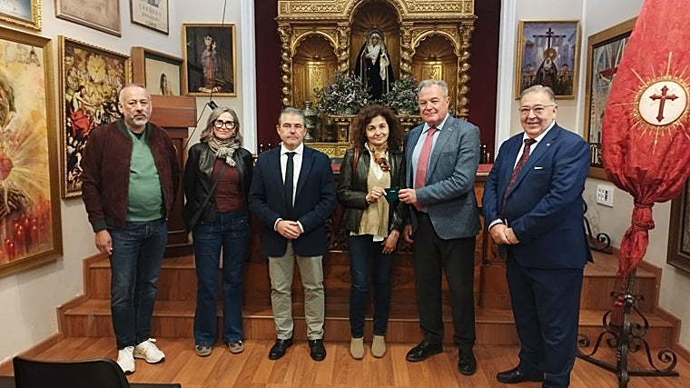 Los premiados del concurso de este año, en la sede de la Agrupación