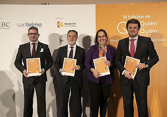 José Manuel Cansino-Muñoz, Jorge Ramos, Blanca Torrent y Francisco J. Poyato, con 'Quién es quién Córdoba 2025'