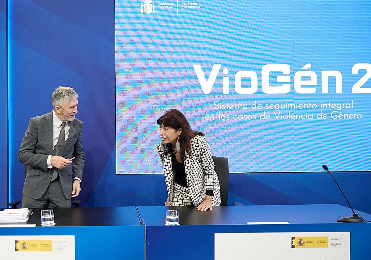 Fernando Grande-Marlaska y Ana Redondo presentan el programa Viogen 2