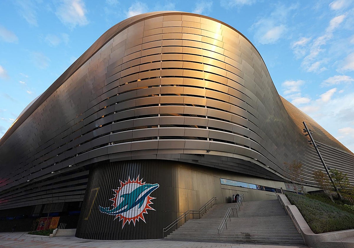 El estadio Santiago Bernabéu, donde tendrá lugar el partido de la NFL este domingo