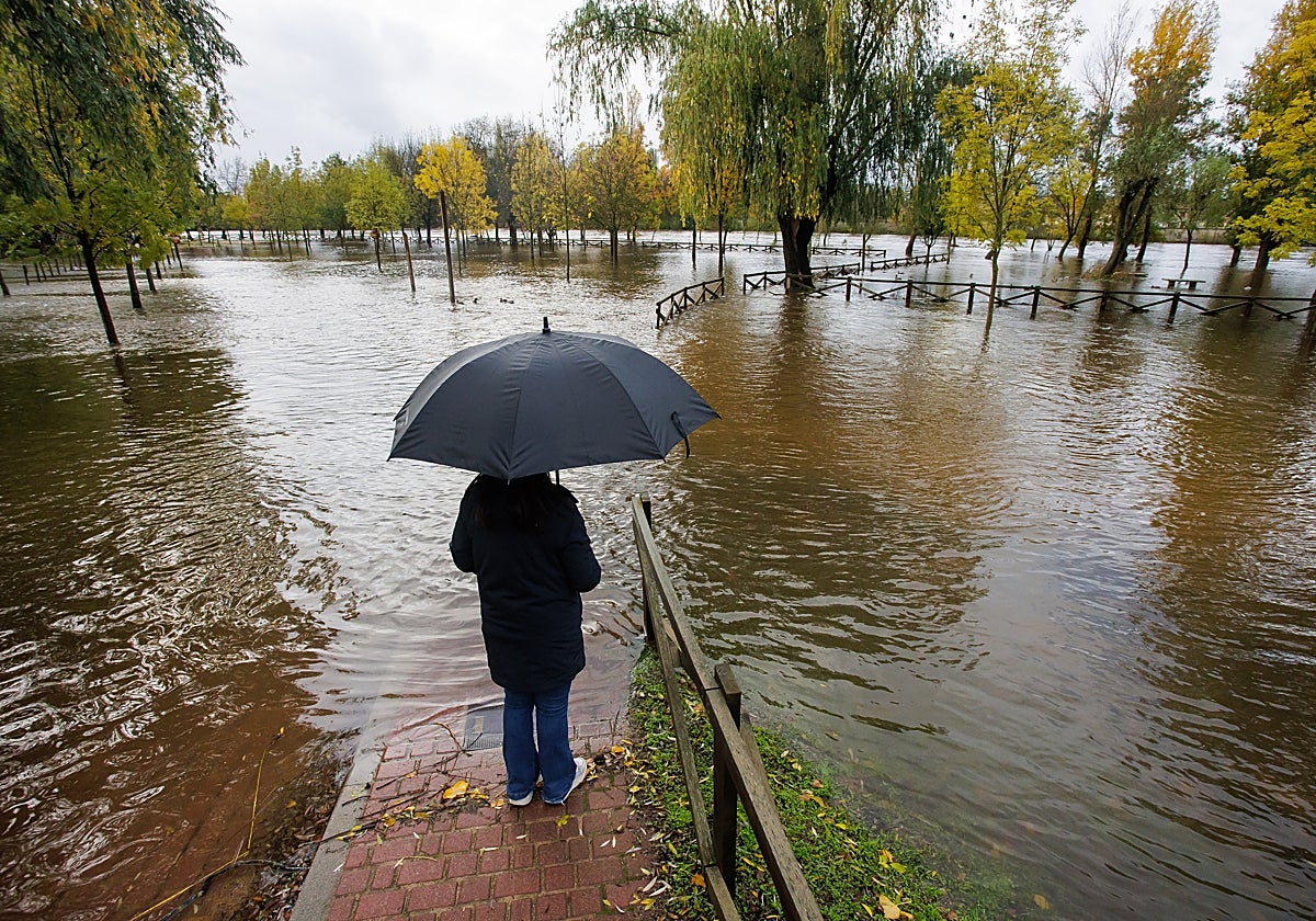 Inundaciones en Ciudad Rodrigo (Salamanca) por el paso de la borrasca Claudia