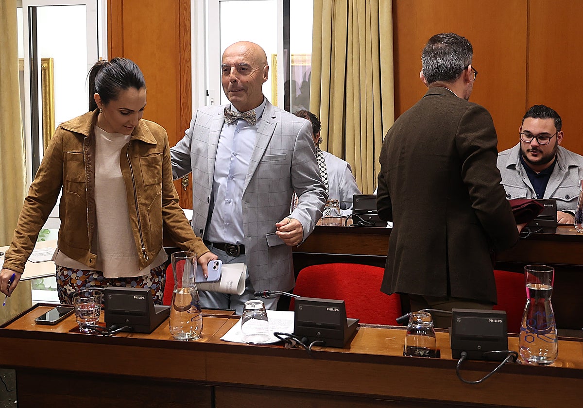 Antonio Hurtado (PSOE) durante un pleno del Ayuntamiento de Córdoba