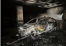 Dos detenidos por el incendio en el aparcamiento del Palenque en Priego de Córdoba