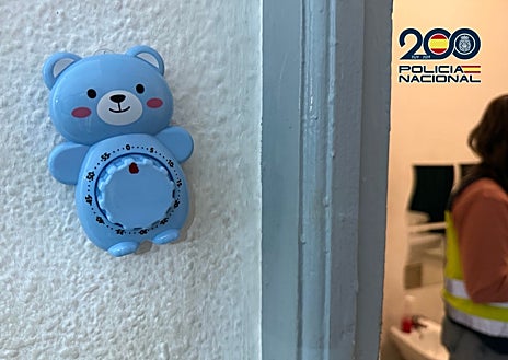 Secondary image 1 - National police invaded the block at the end of October. The image below shows one of the timers attached to the room door and the main door to number 127.