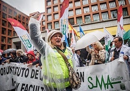 Los médicos andaluces se suman a la protesta ante el Ministerio de Sanidad por el estatuto propio