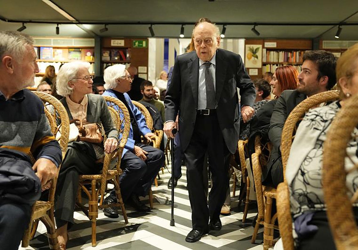 Jordi Pujol, durante la presentación de un libro en Barcelona, en noviembre de 2024