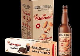 La cerveza 'del Almendro' vuelve estas navidades  acompañada de turrón
