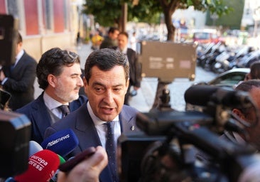 El presidente de la Junta de Andalucía, Juanma Moreno, asegura que no tiene «más información» sobre la detención del presidente de la Diputación de Almería