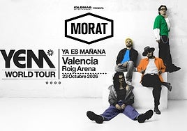 Morat presentará su disco 'Ya es mañana' en Roig Arena el 23 de octubre de 2026