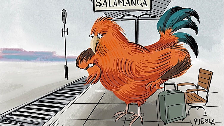 Cascajares reinventa su subasta de capones por la gripe aviar y sustituye aves por caricaturas