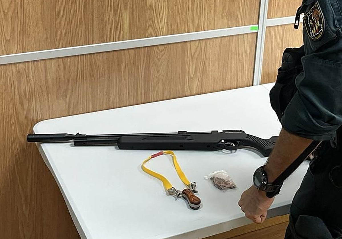 Carabina intervenida en otra operación reciente