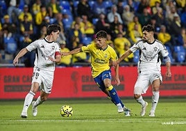 Manu Fuster, ex del Albacete, fue el protagonista del partido