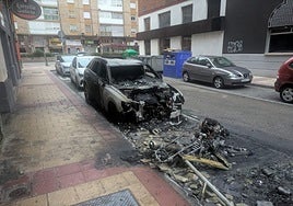Alarma en un barrio de Valladolid tras varias noches de quemas de contenedores y coches destrozados
