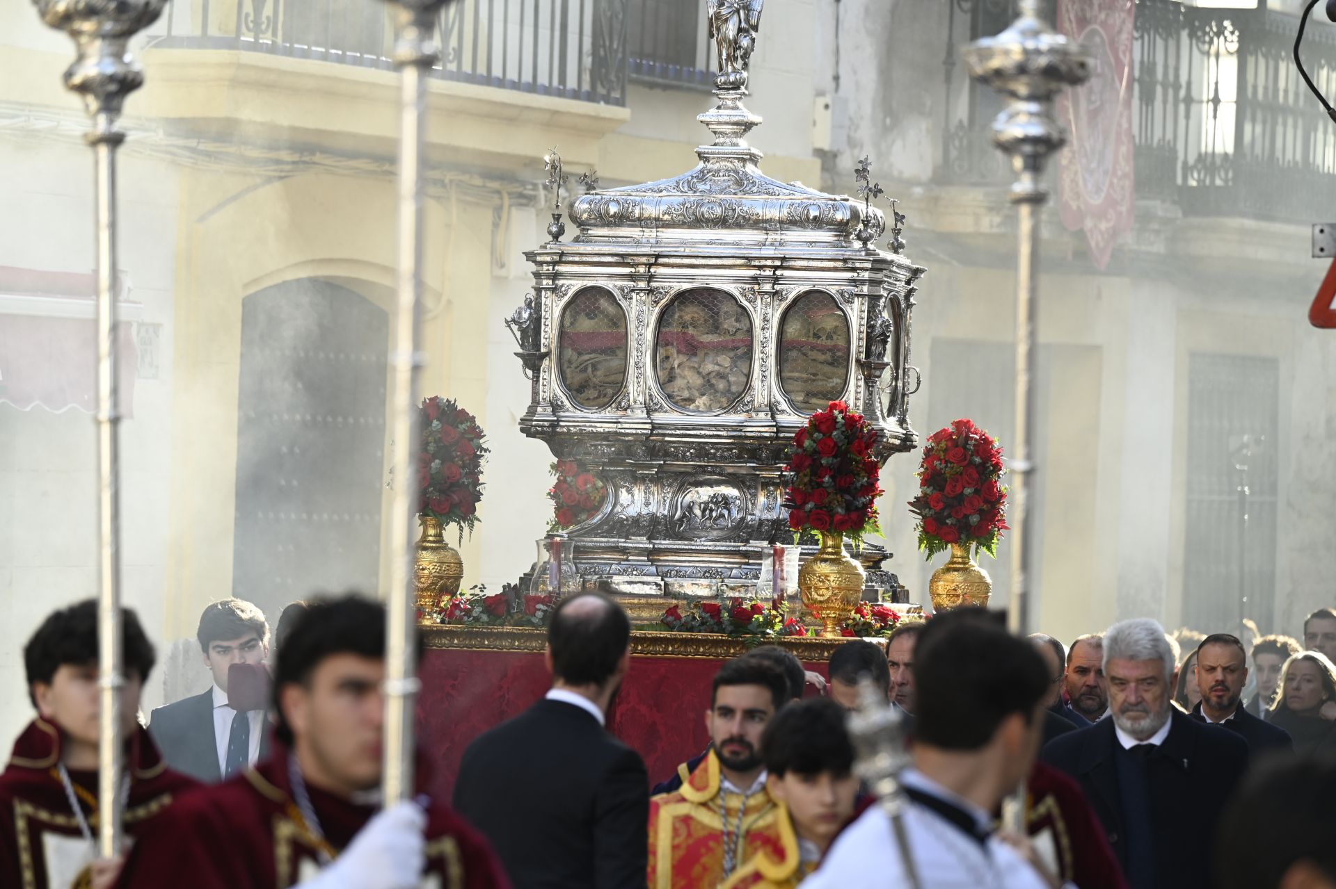 La solemne salida de los Santos Mártires de Córdoba a la Catedral, en imágenes