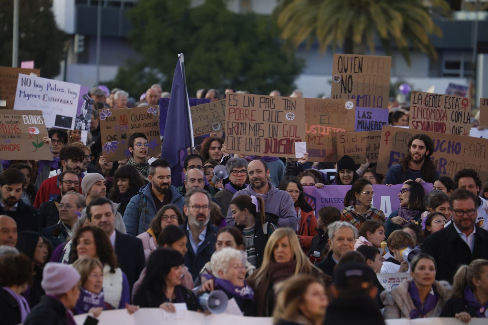 La concurrida protesta del 25-N en Córdoba, en imágenes