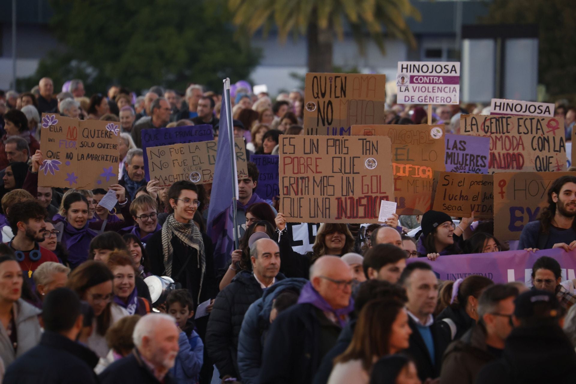 La concurrida protesta del 25-N en Córdoba, en imágenes
