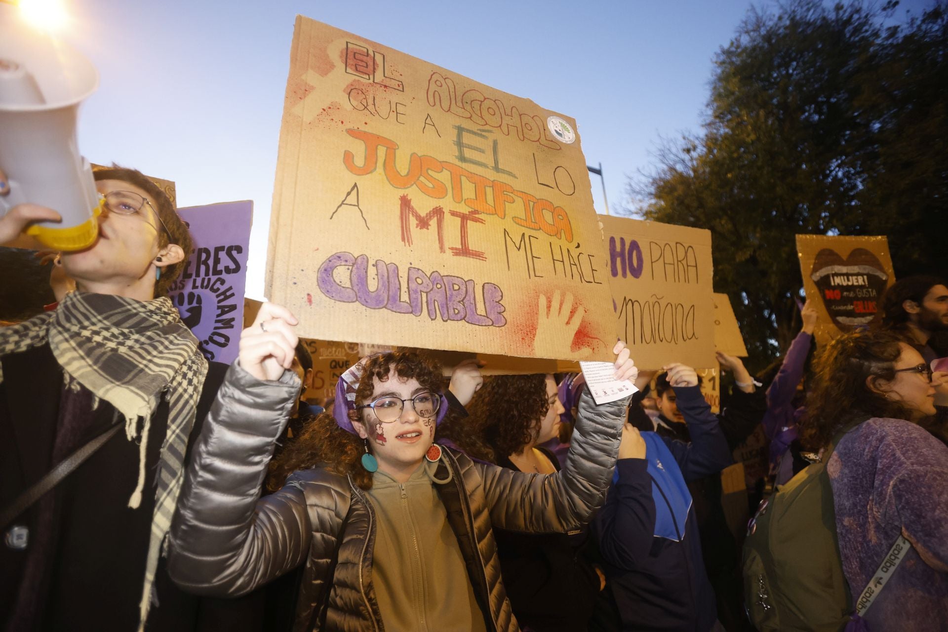 La concurrida protesta del 25-N en Córdoba, en imágenes