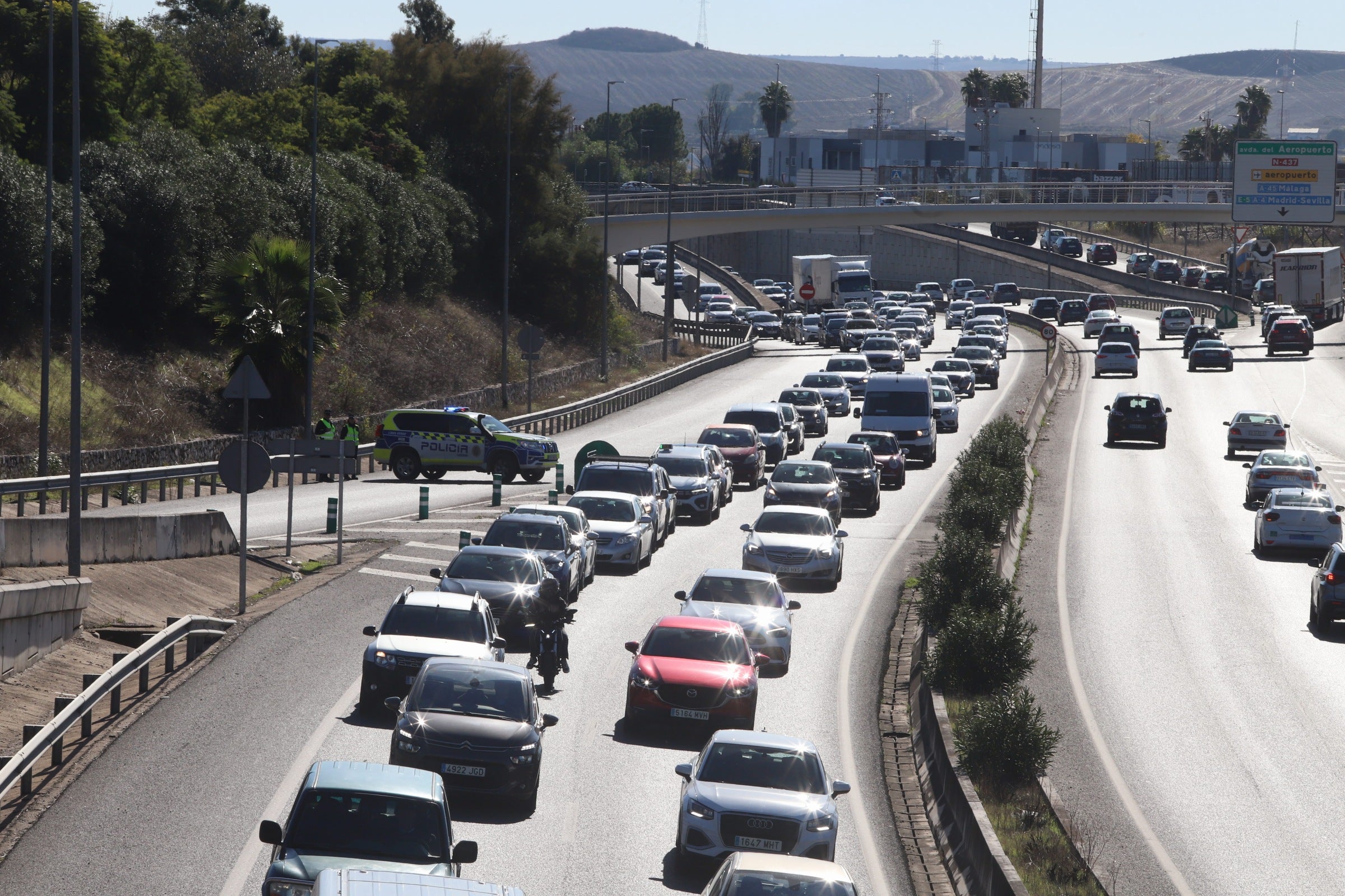 La nueva protesta de la plantilla de Hitachi en Córdoba, en imágenes