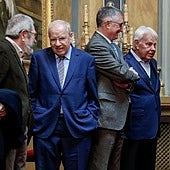 No se acaban los homenajes a Lambán: el Senado reúne a González, Guerra, Feijóo y Cándido Méndez