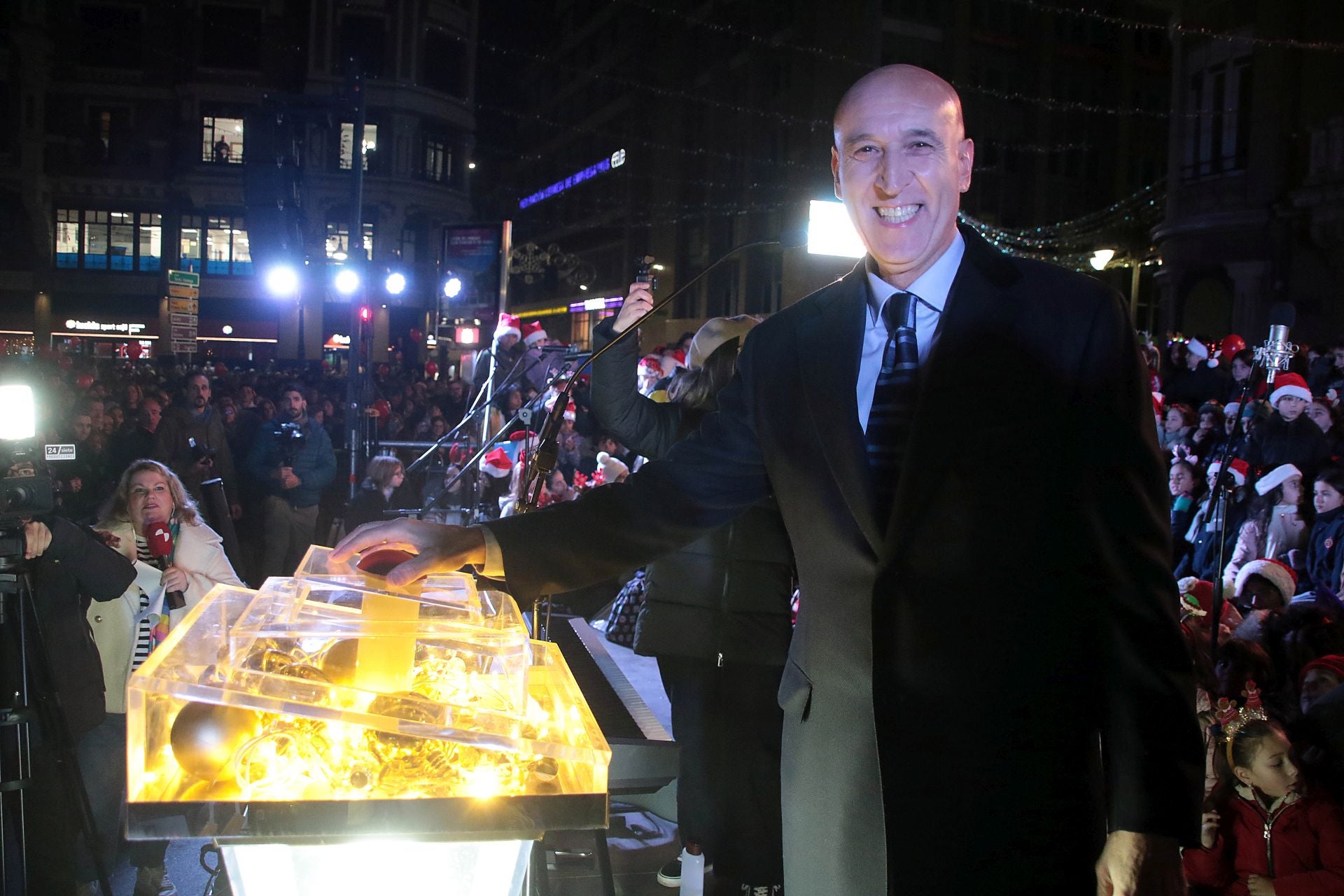 Encendido navideño de León