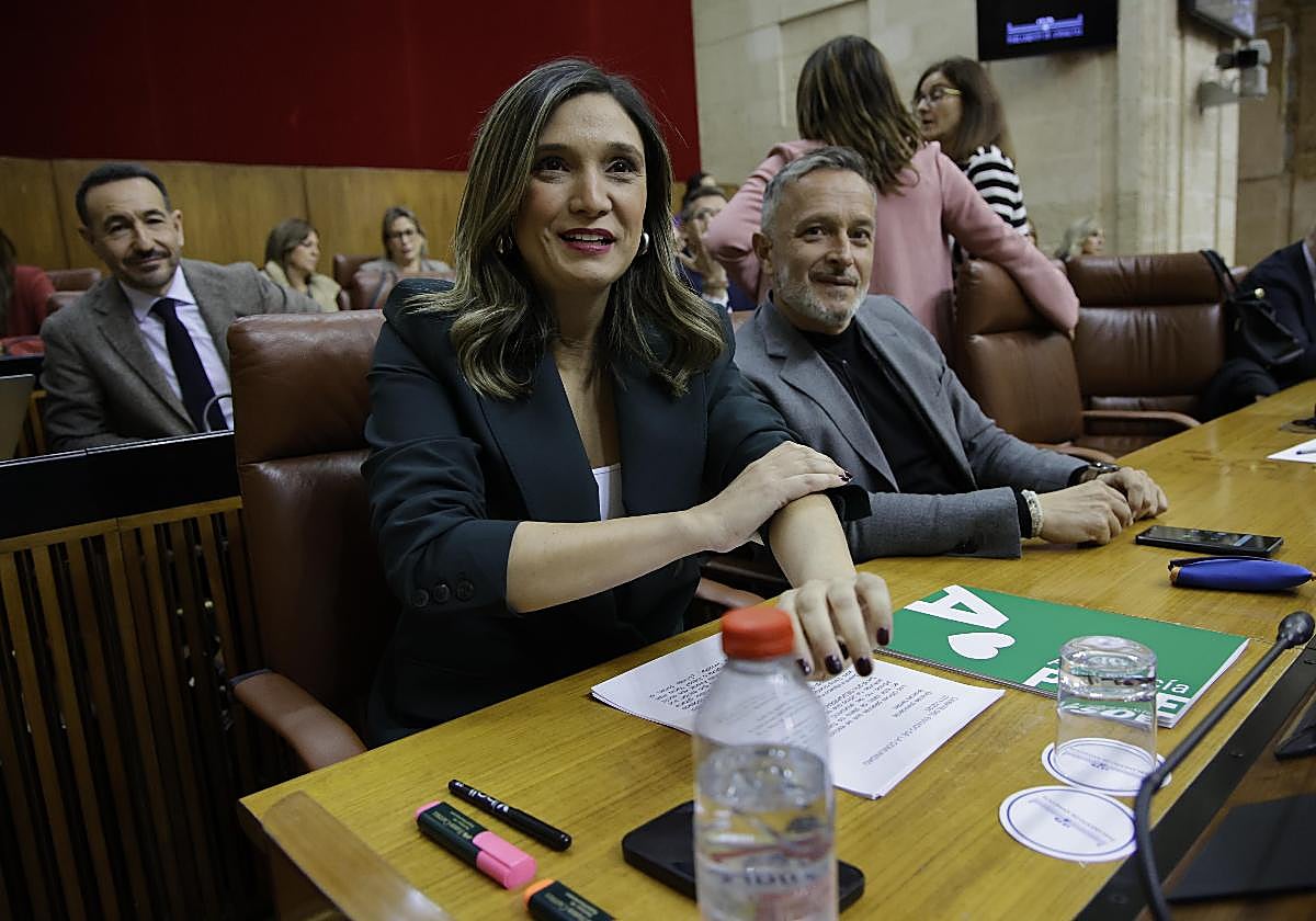 La portavoz del PSOE en el Parlamento, María Márquez