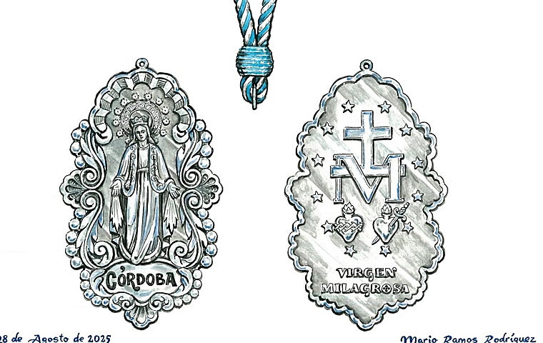 Medal design by Mario Ramos for members of the Milagrosa Faithful Society