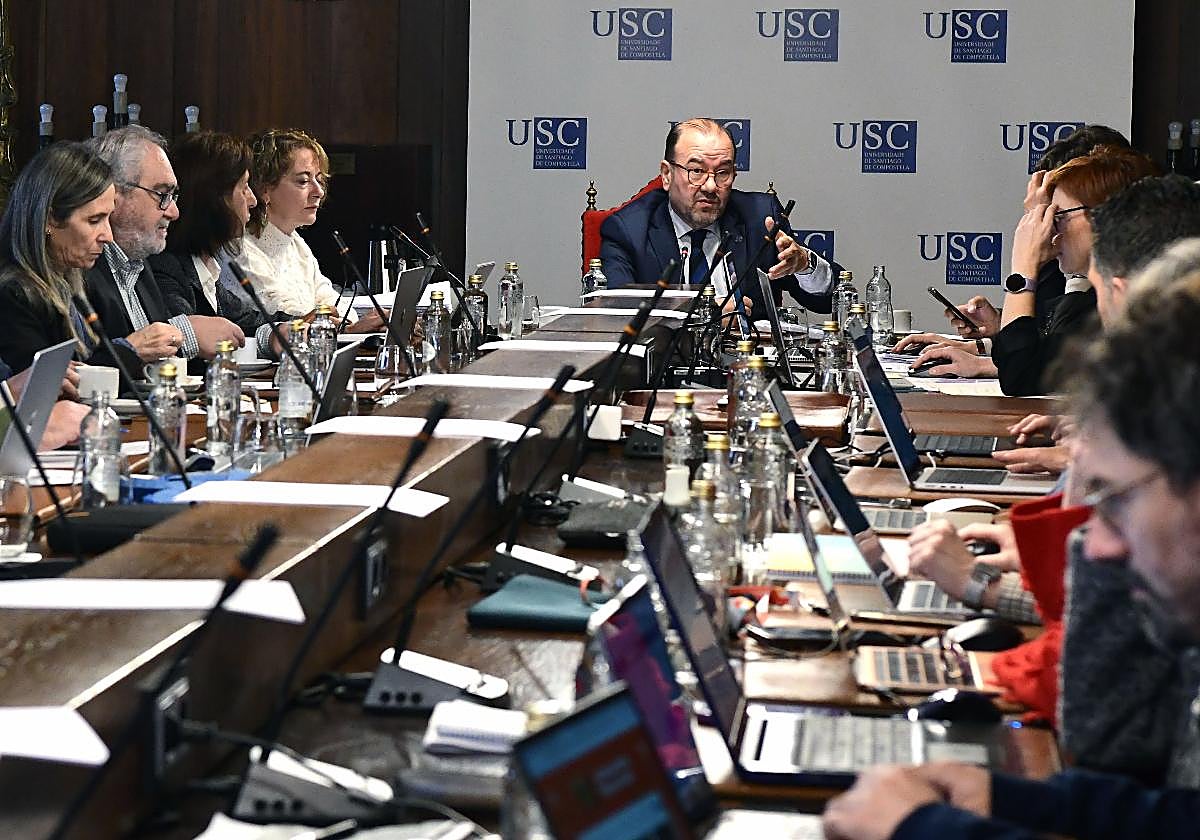 Instante del Consello de Goberno celebrado este viernes en el Pazo de San Xerome