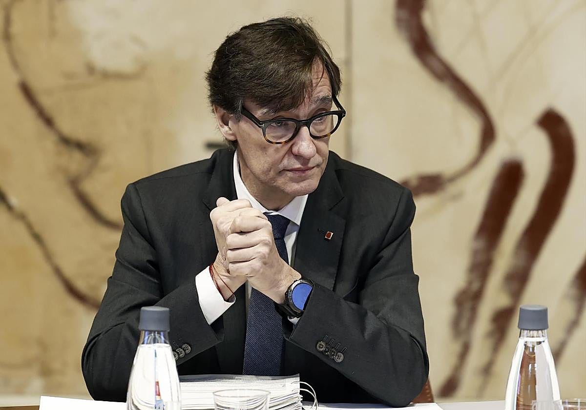 Illa, durante una reunión del Govern