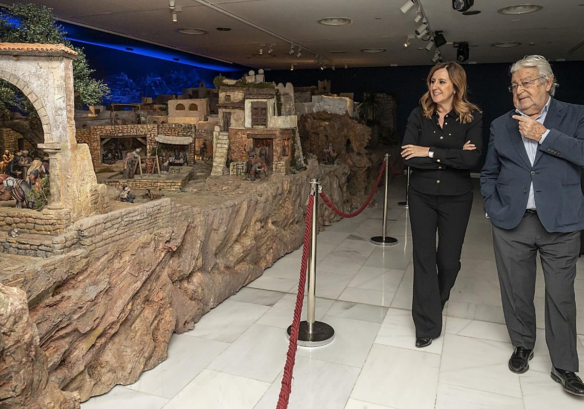 La alcaldesa de Valencia, María José Catalá, y el presidente de Fundación Bancaja, Rafael Alcón