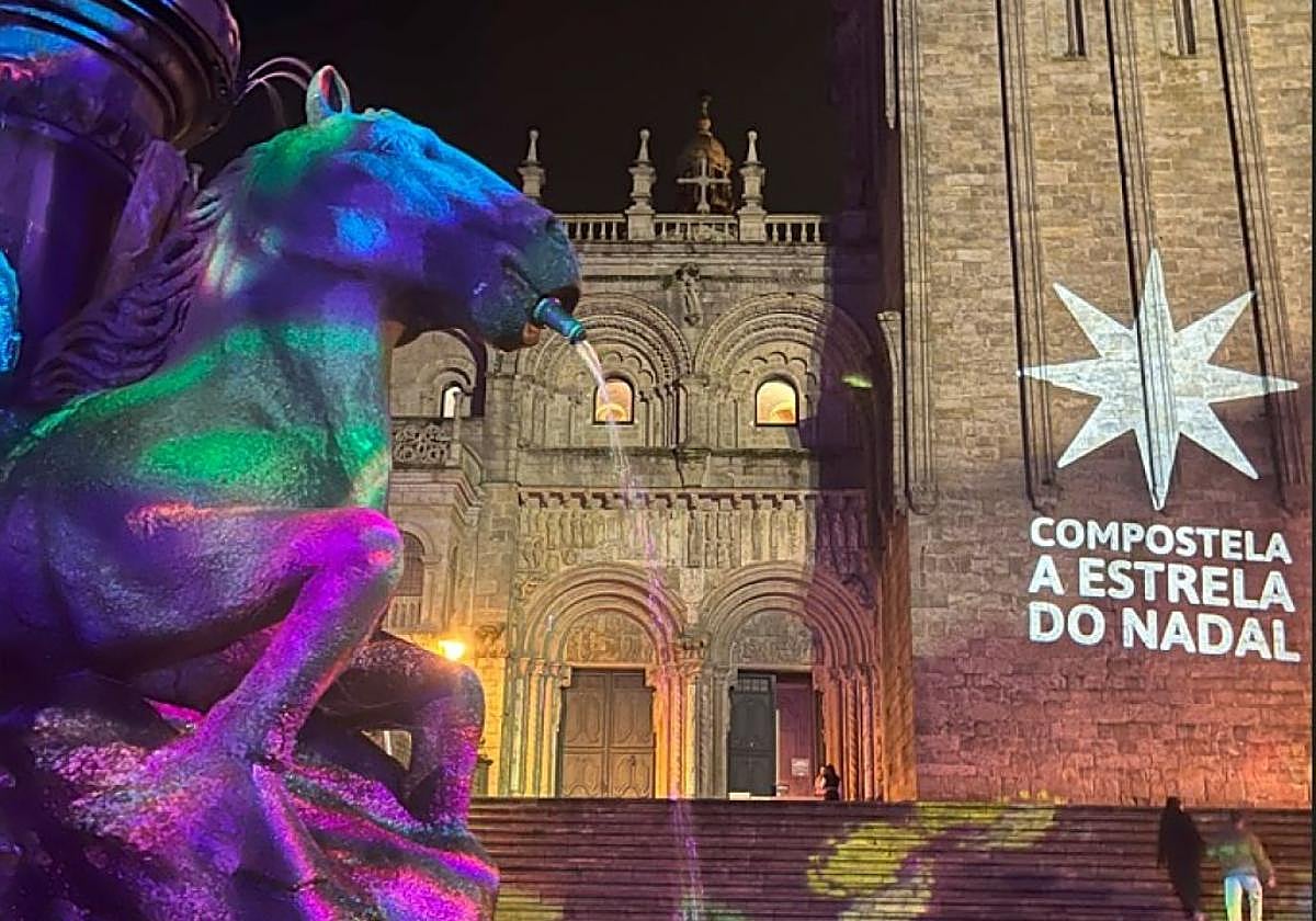 Iluminación de Navidad en la Plaza de Platerías
