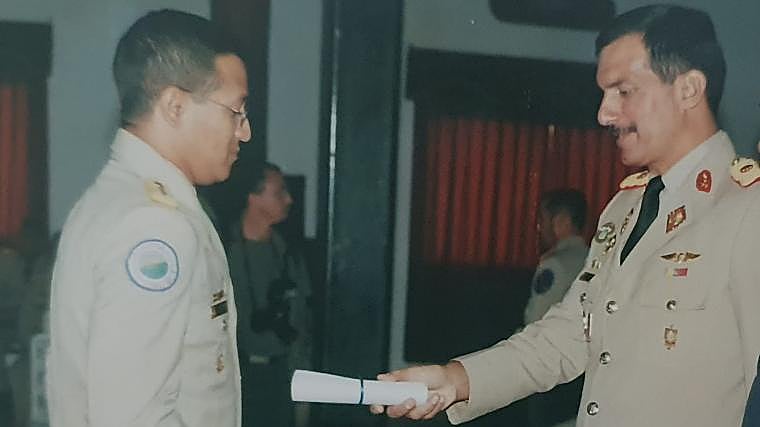 Milton Gonzalo Revilla Soto, in another old photo on loan