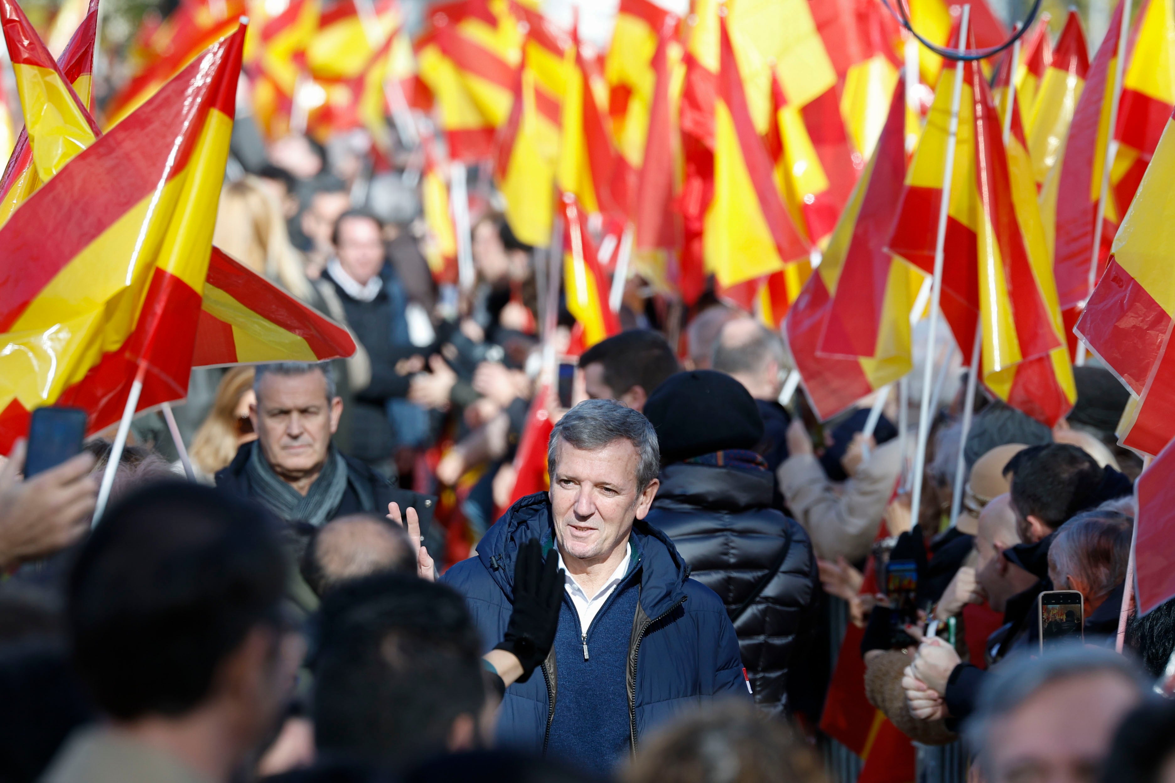 La manifestación del PP en Madrid contra el Gobierno de Pedro Sánchez, en imágenes