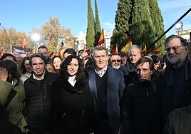 La manifestación del PP en Madrid contra el Gobierno de Pedro Sánchez, en imágenes