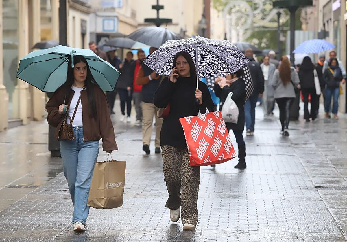 Ambiente de compras en la calle Gondomar
