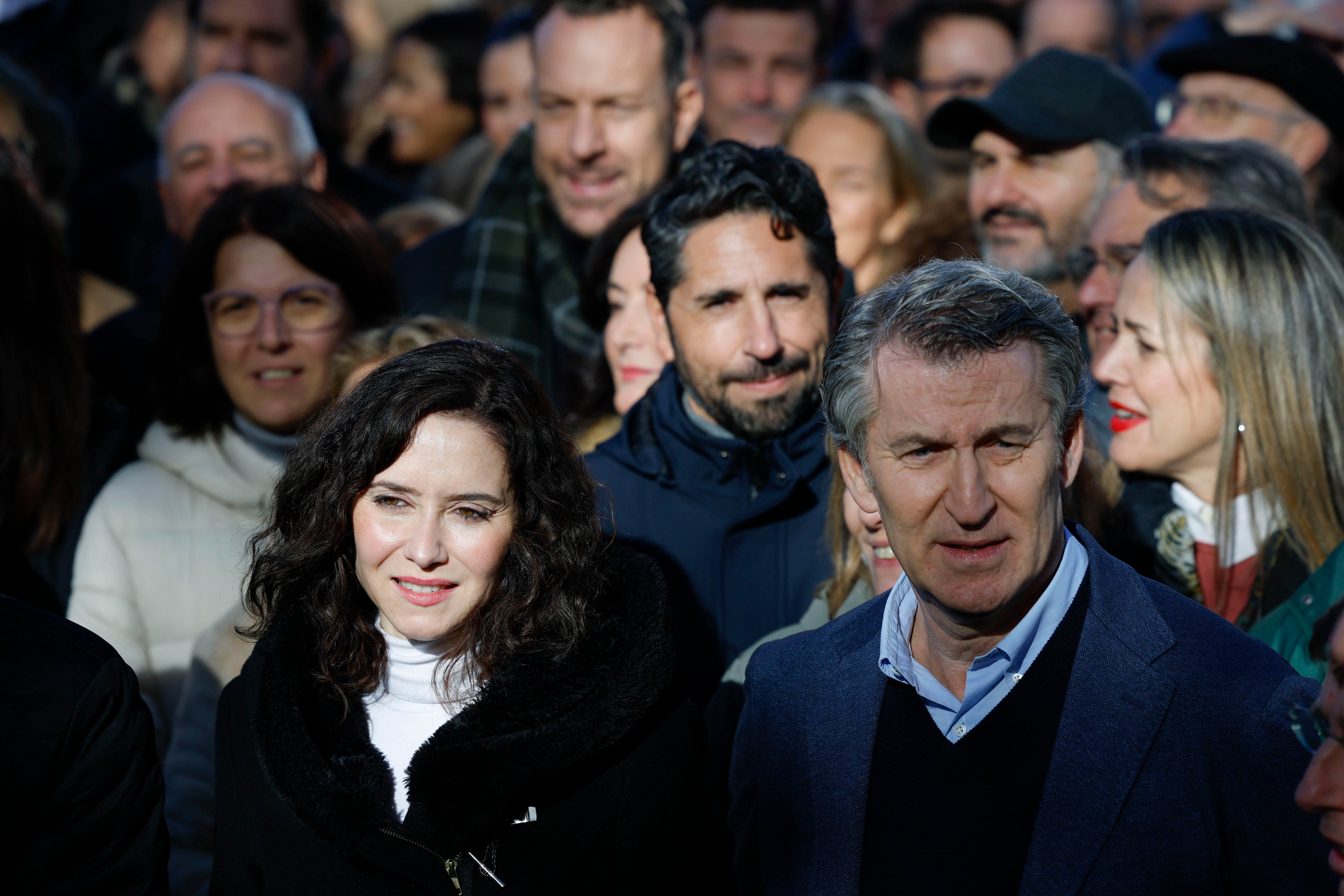 La manifestación del PP en Madrid contra el Gobierno de Pedro Sánchez, en imágenes