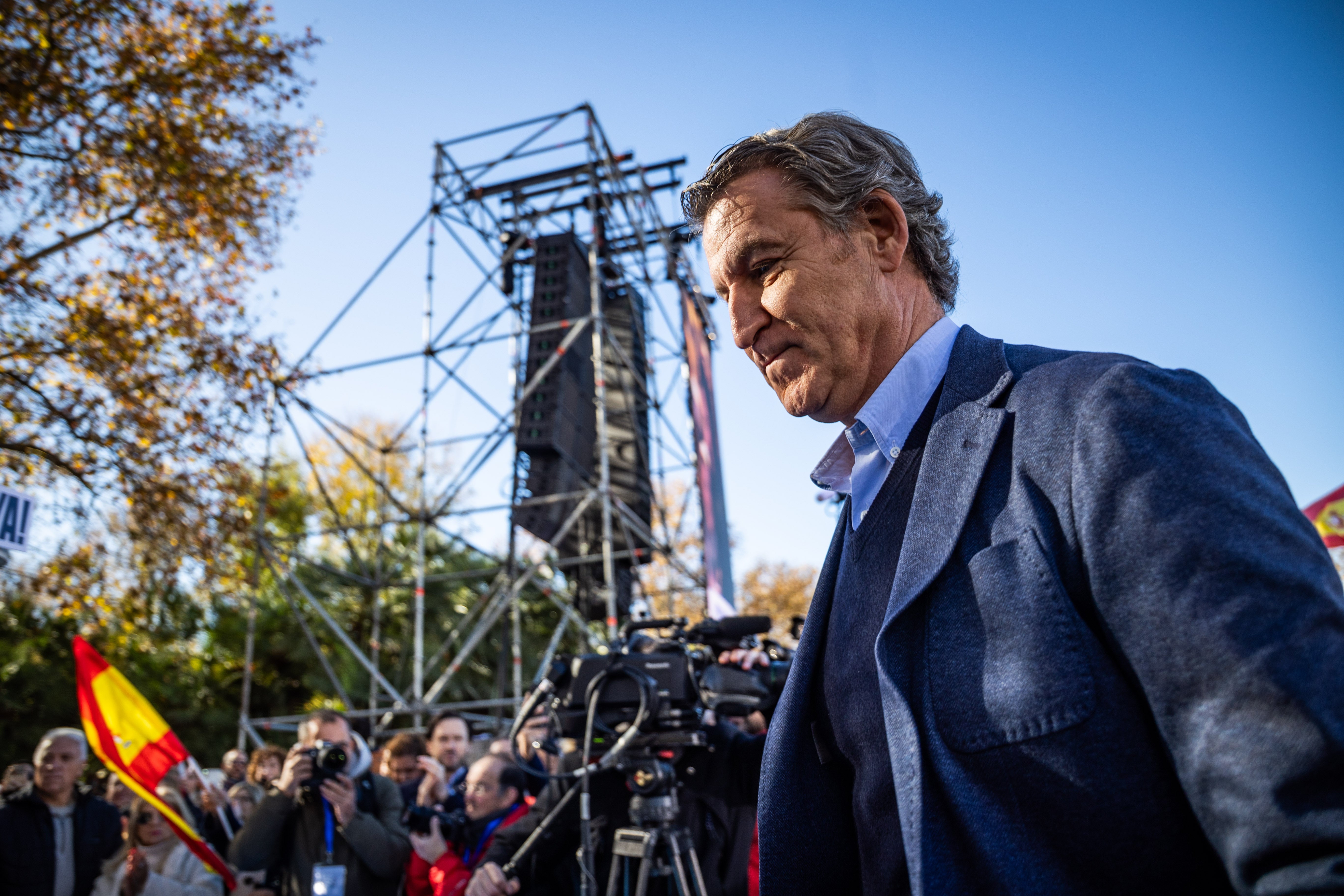 La manifestación del PP en Madrid contra el Gobierno de Pedro Sánchez, en imágenes