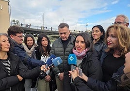 Irene Montero, de manifestación en Sevilla, tilda de «golpista» la movilización del PP en Madrid