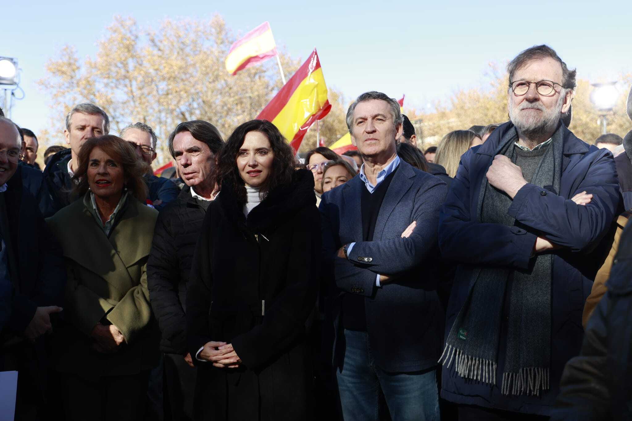 La manifestación del PP en Madrid contra el Gobierno de Pedro Sánchez, en imágenes