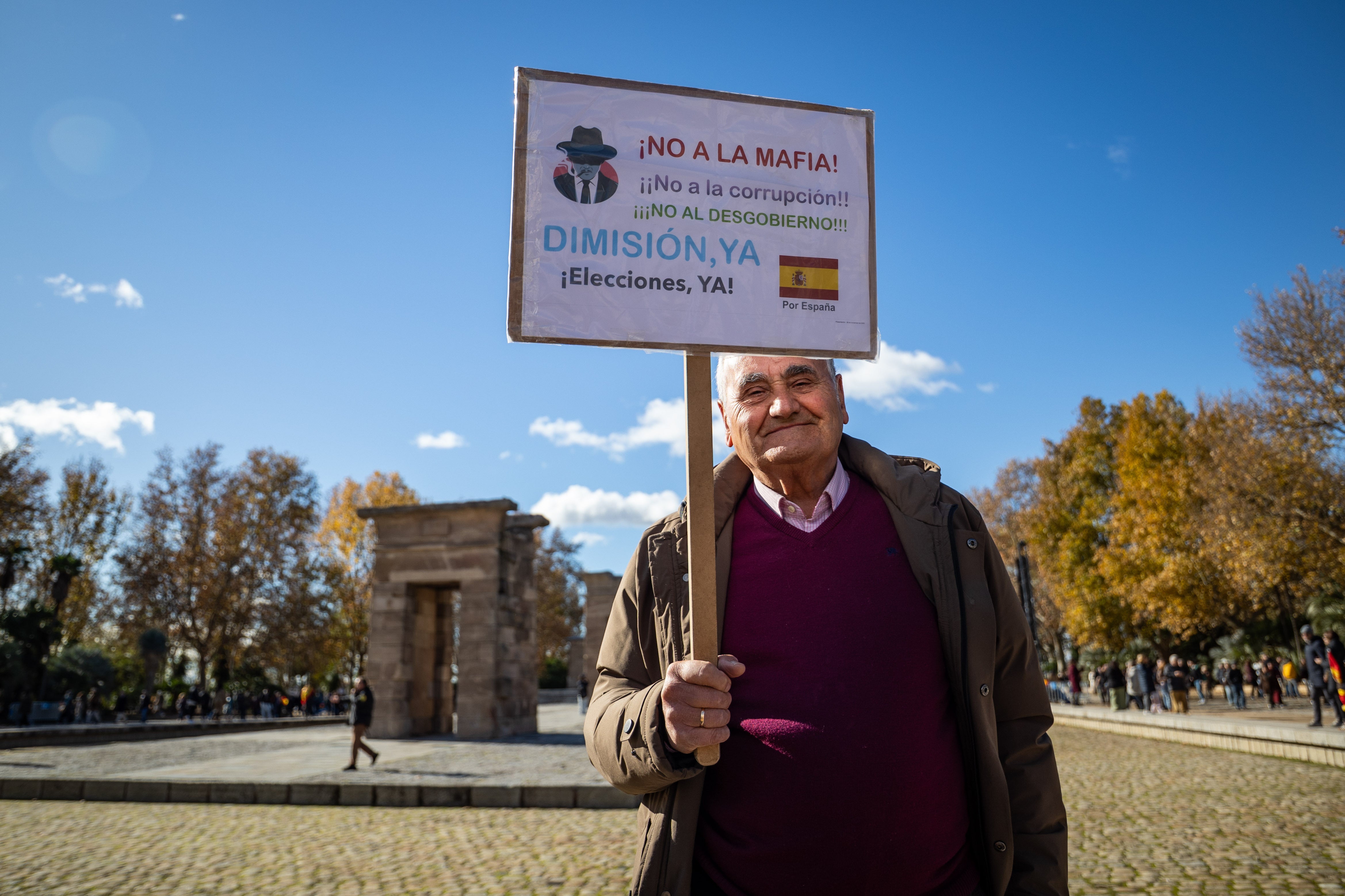 La manifestación del PP en Madrid contra el Gobierno de Pedro Sánchez, en imágenes
