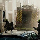 El parque de bomberos de Santiago queda una hora vacío por salir a atender un accidente