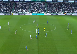 El error arbitral que derivó en el primer gol del Cádiz ante el Córdoba CF