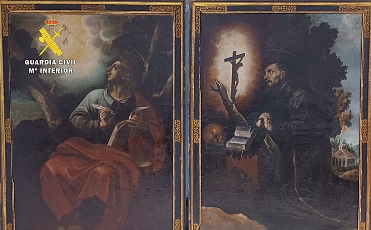 Imagen principal - Algunas de las piezas halladas