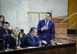 Juanma Moreno, avergonzado de ver al presidente Sánchez «humillándose» ante Puigdemont