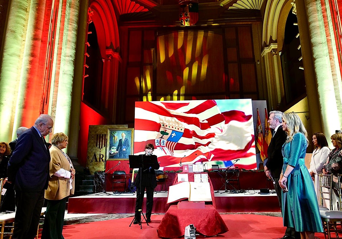 Solemne acto de concesión del premio Gabriel Cisneros a título póstumo para Javier Lambán