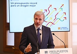 El Gobierno de Aragón presenta sus «presupuestos récord» para salvar la legislatura: casi 9.145 millones de euros y rebaja fiscal