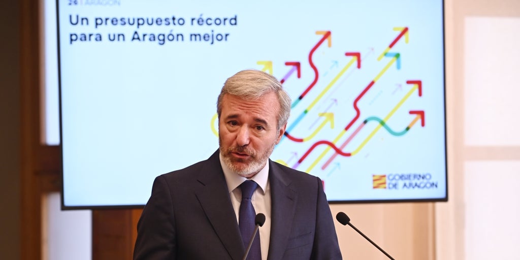 El Gobierno de Aragón presenta sus «presupuestos récord» para salvar la legislatura: casi 9.145 millones de euros y rebaja fiscal