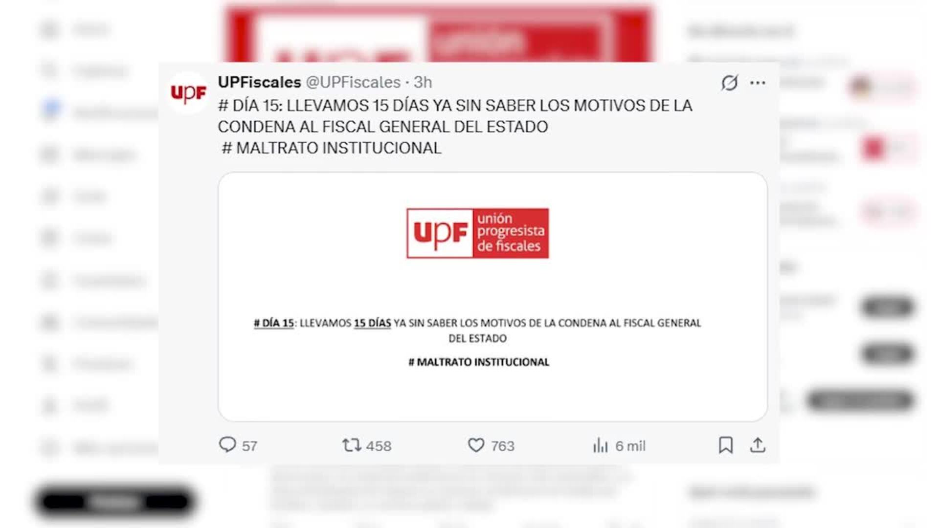 UPF pide la intervención de la ONU ante las &quot;irregularidades&quot; en la causa contra García Ortiz