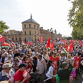 Acto de protesta junto a San Telmo en plena crisis de los cribados del cáncer de mama