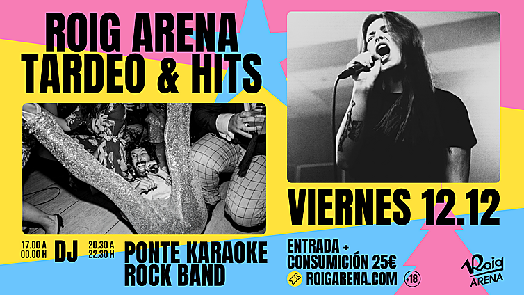 Roig Arena acoge una velada de 'Tardeo & Hits' el 12 de diciembre